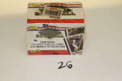 1993 Topps Traded Baseball Card Box sealed with price tag
