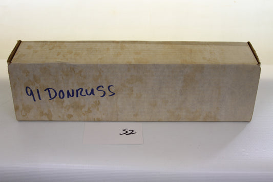 Cardboard storage box labeled 91 Donruss