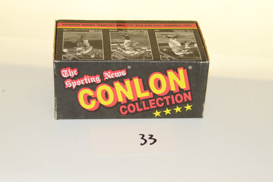 Front of The Sporting News Conlon Collection 1991 boxed card set