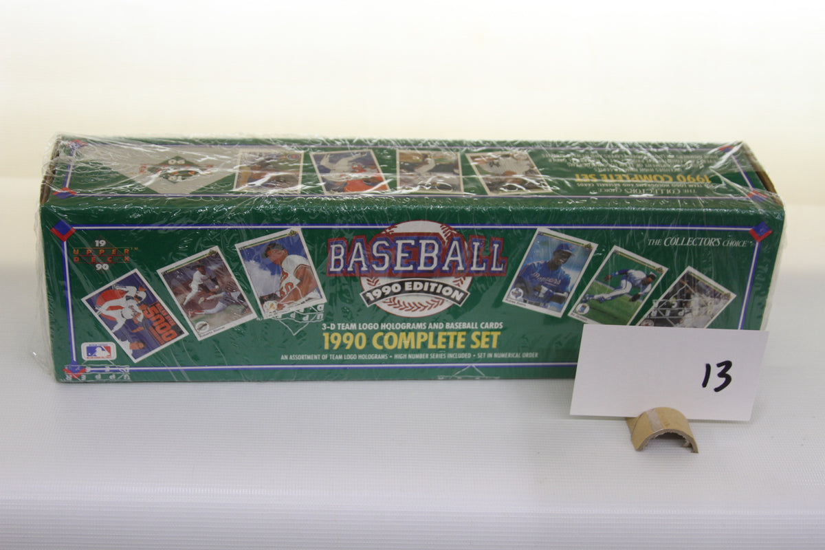 Factory sealed 1990 Upper Deck Baseball Card Complete Set box front view