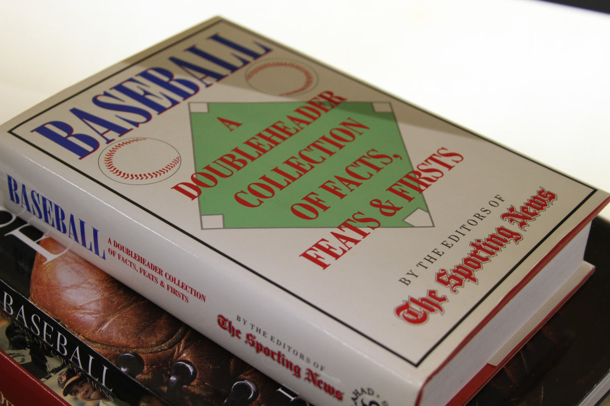 Close-up of Baseball: A Doubleheader Collection of Facts, Feats & Firsts hardcover book