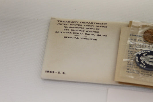 Envelope from US Assay Office San Francisco with 1965 S.S. marking