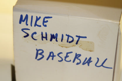 Mike Schmidt Baseball handwritten label on box