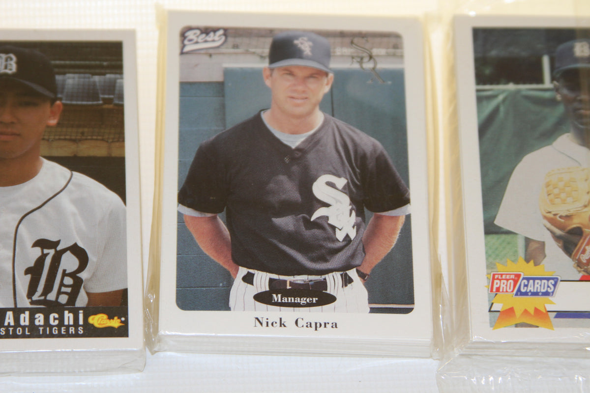 Nick Capra manager baseball card from 1996 Bristol White Sox Best Cards set