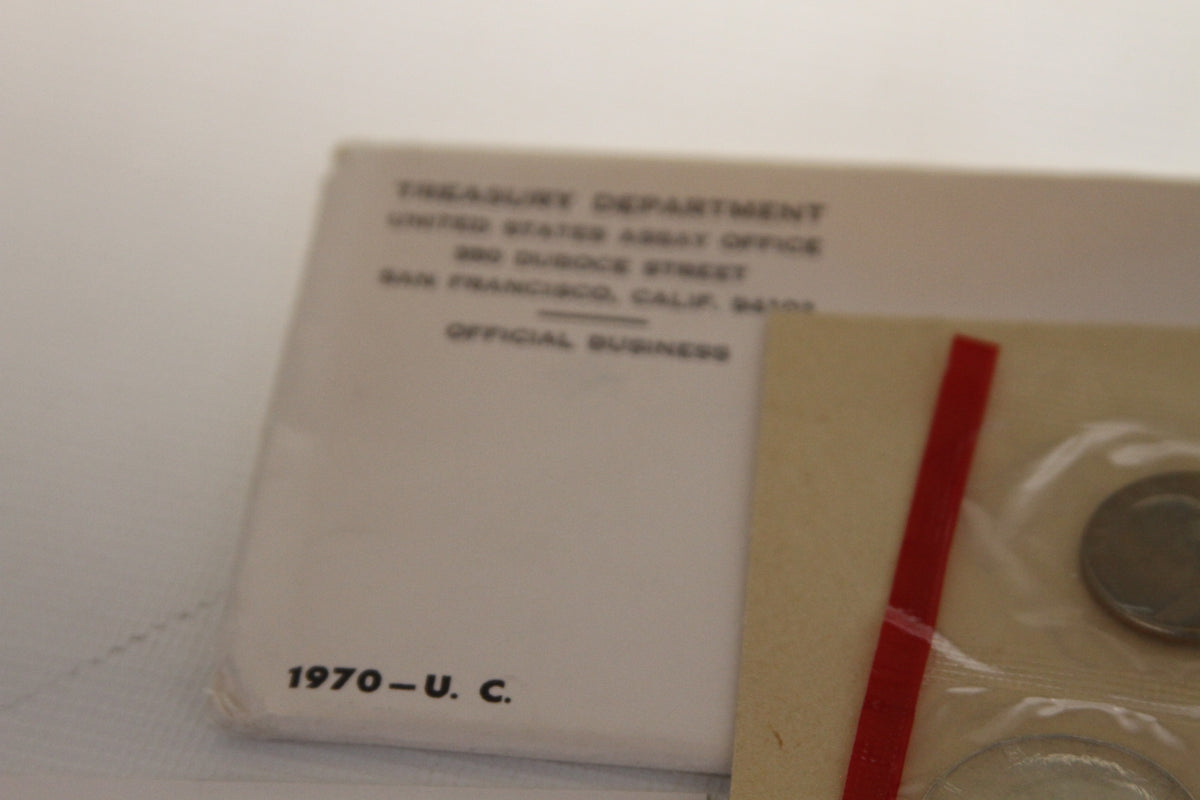 Detail of original 1970 Treasury Department envelope from Assay Office San Francisco