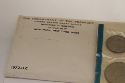 Detail of official envelope: Department of the Treasury 1972-U.C.