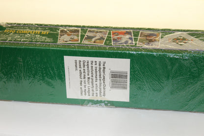 Back of 1990 Upper Deck Baseball set box with barcode and licensing