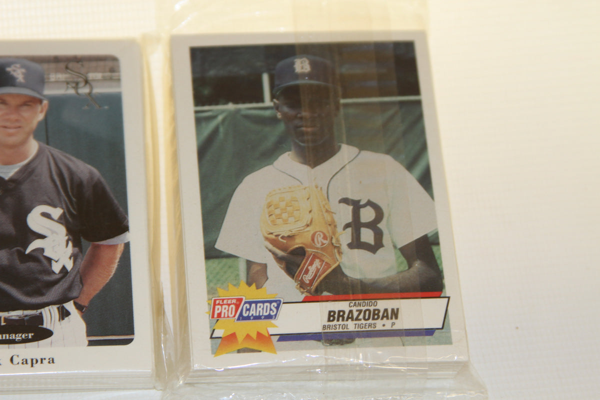 Candido Brazoban Bristol Tigers pitcher card from 1993 Fleer Pro Cards set