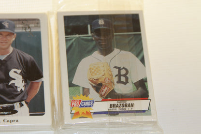 Candido Brazoban Bristol Tigers pitcher card from 1993 Fleer Pro Cards set