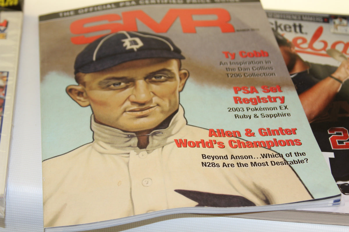 Cover of SMR magazine featuring Ty Cobb artwork
