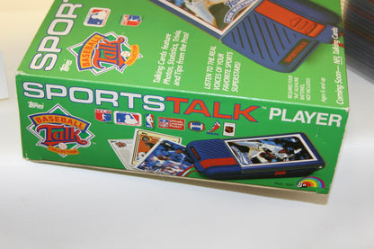 LJN Topps Sports Talk Baseball Collection box with MLB and NFL logos
