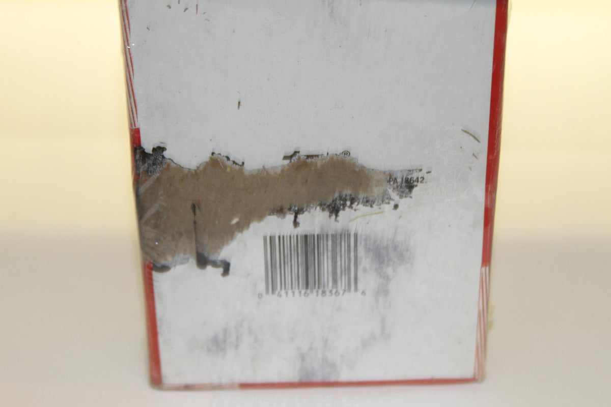 Backside of Topps Major League Leaders baseball cards box with barcode and partially removed sticker