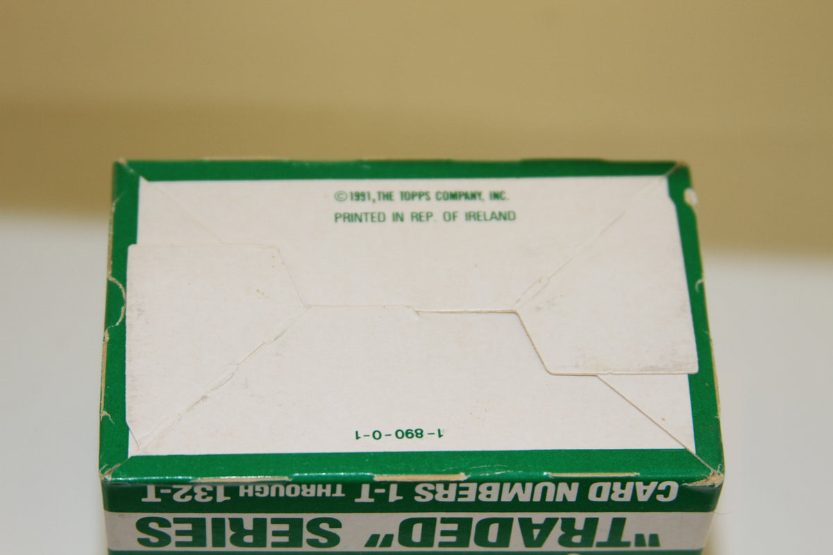 1991 Topps Baseball Traded Series box bottom view