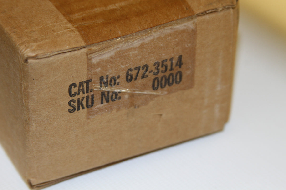 Box end showing catalog number and SKU number printed