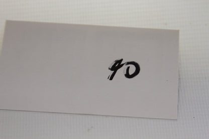 Numbered card labeled 40 included with the 1988 coin set