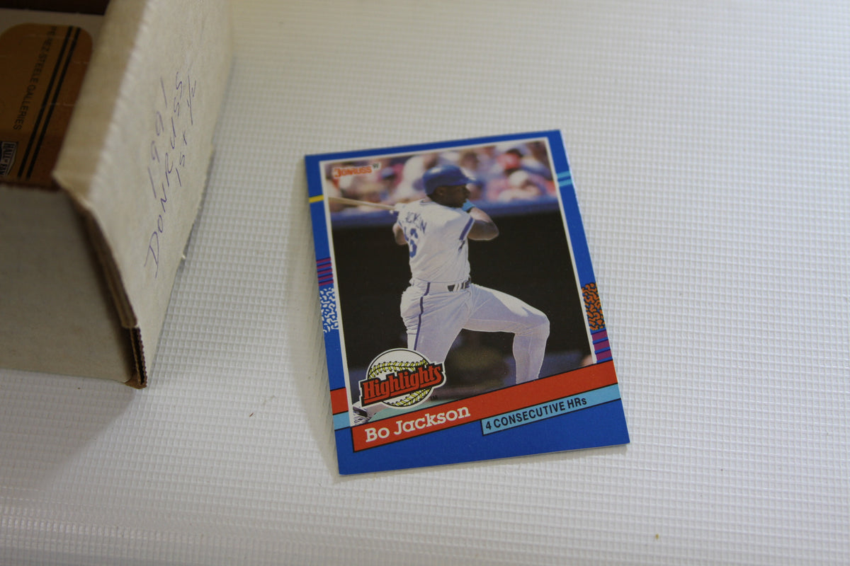 Bo Jackson 1991 Donruss baseball highlights card front