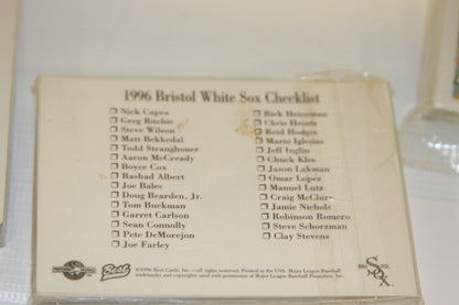 1996 Bristol White Sox Best Cards team checklist back of set