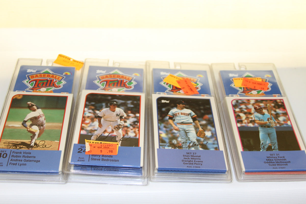 More Topps Sports Talk baseball card sets in clear holders