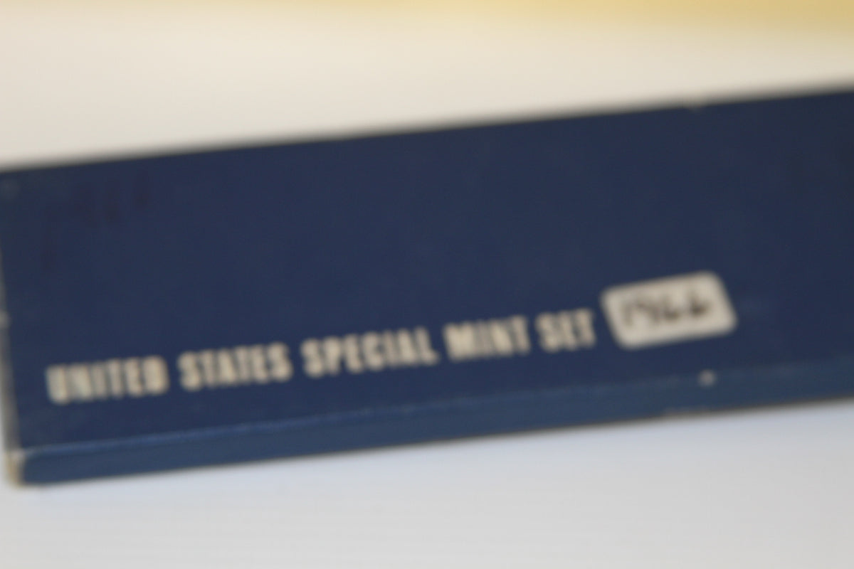 Close-up of original blue 'United States Special Mint Set 1966' case
