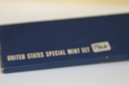 Close-up of original blue 'United States Special Mint Set 1966' case