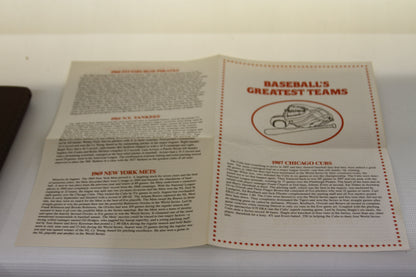Baseball's Greatest Teams fold-out insert with multiple teams