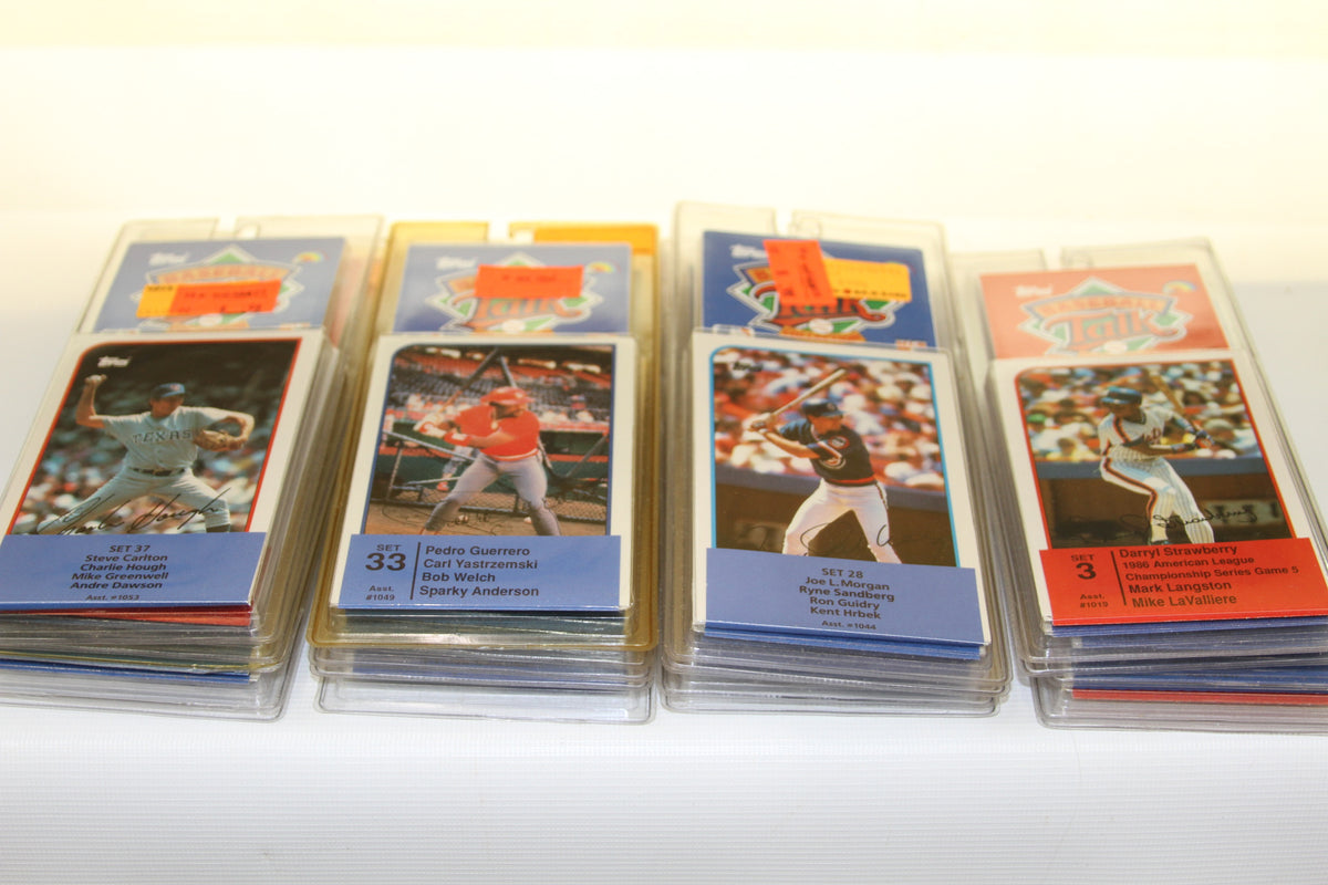 Additional Topps Sports Talk baseball card sets in plastic holders