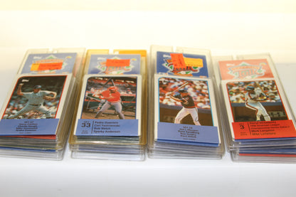Additional Topps Sports Talk baseball card sets in plastic holders