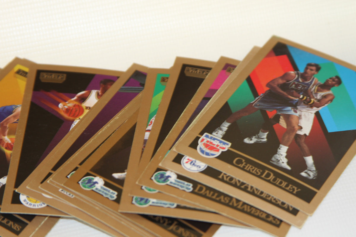 Group of NBA trading cards showing Chris Dudley and Ron Anderson